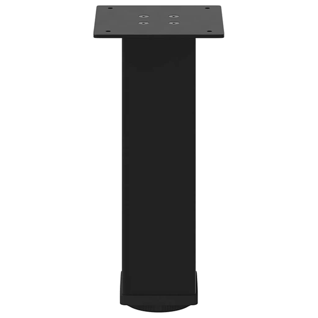 Salongbordben 4 stk svart 30-32 cm stål