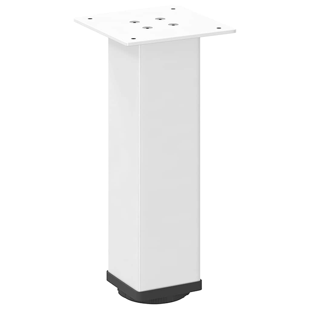 Salongbordben 4 stk hvit 30-32 cm stål