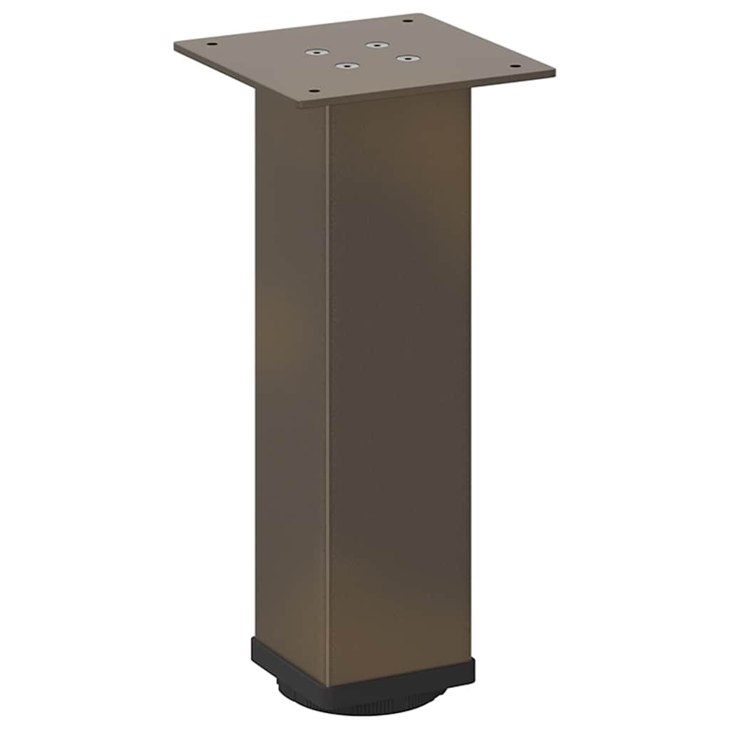 Salongbordben 4 stk naturstål 42–44 cm stål