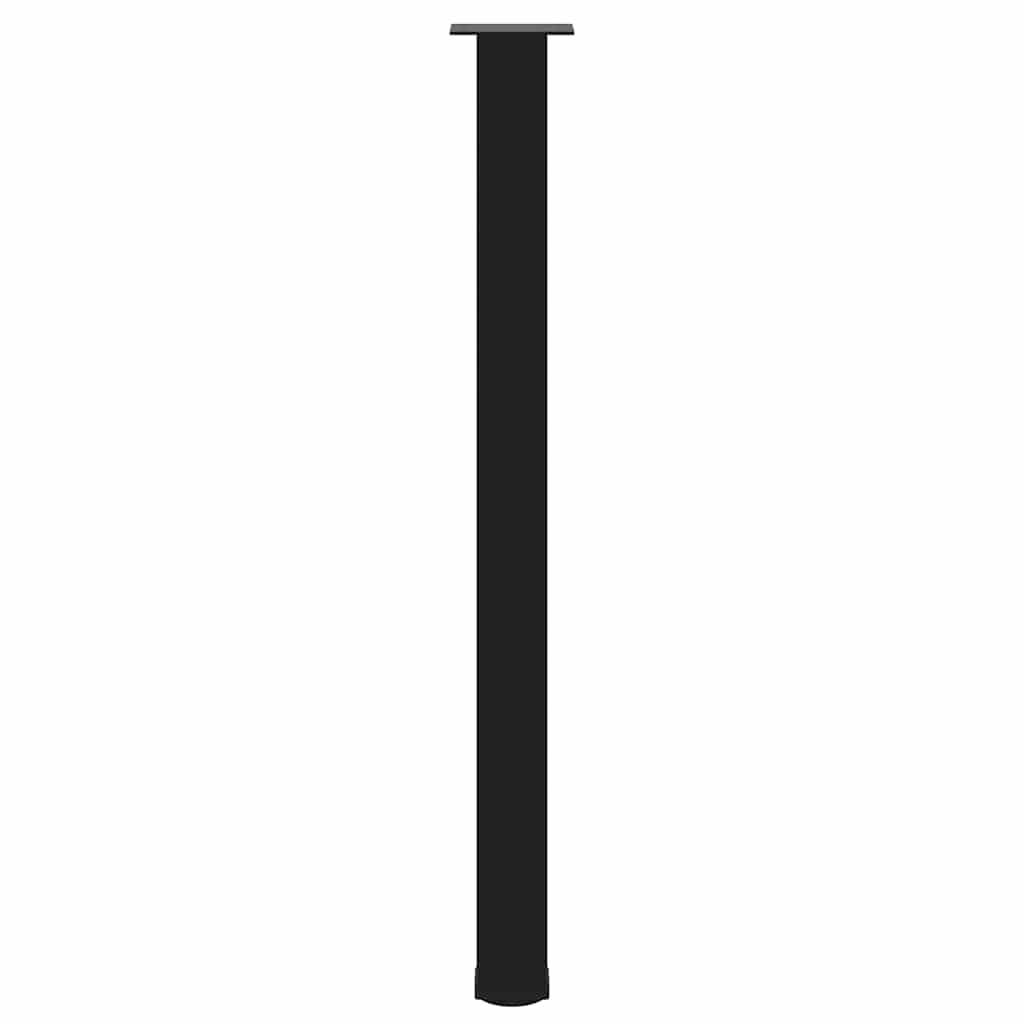 Barbordben 4 stk svart 110–112 cm stål