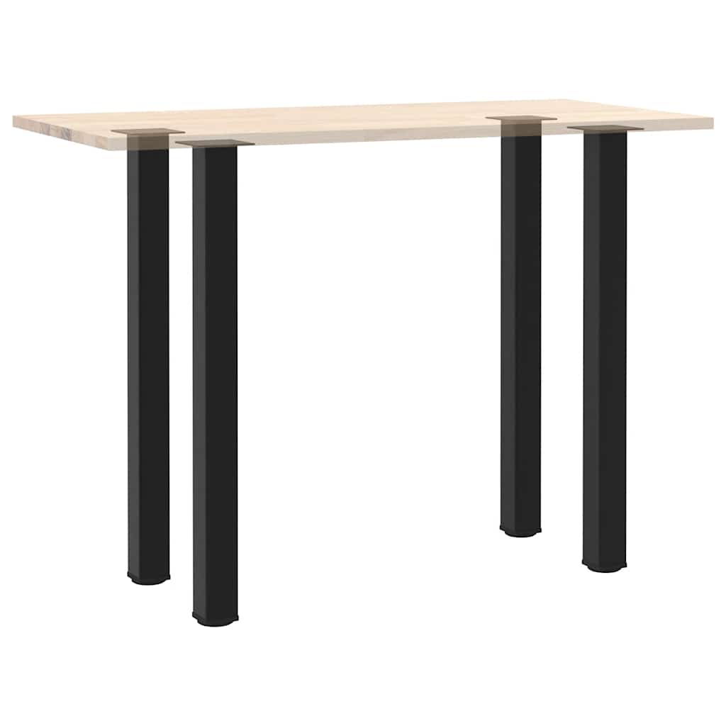 Barbordben 4 stk svart 110–112 cm stål