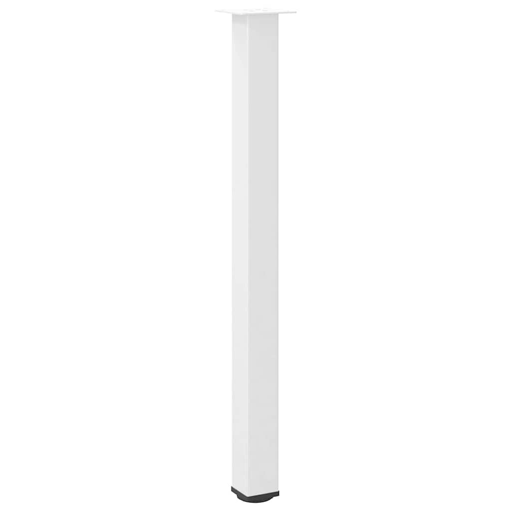 Barbordben 4 stk hvite 110–112 cm stål