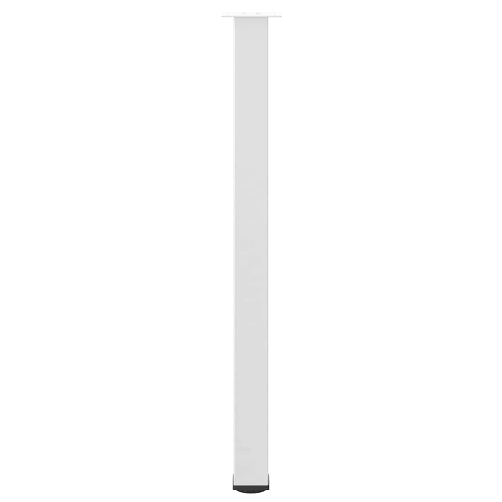 Barbordben 4 stk hvite 110–112 cm stål