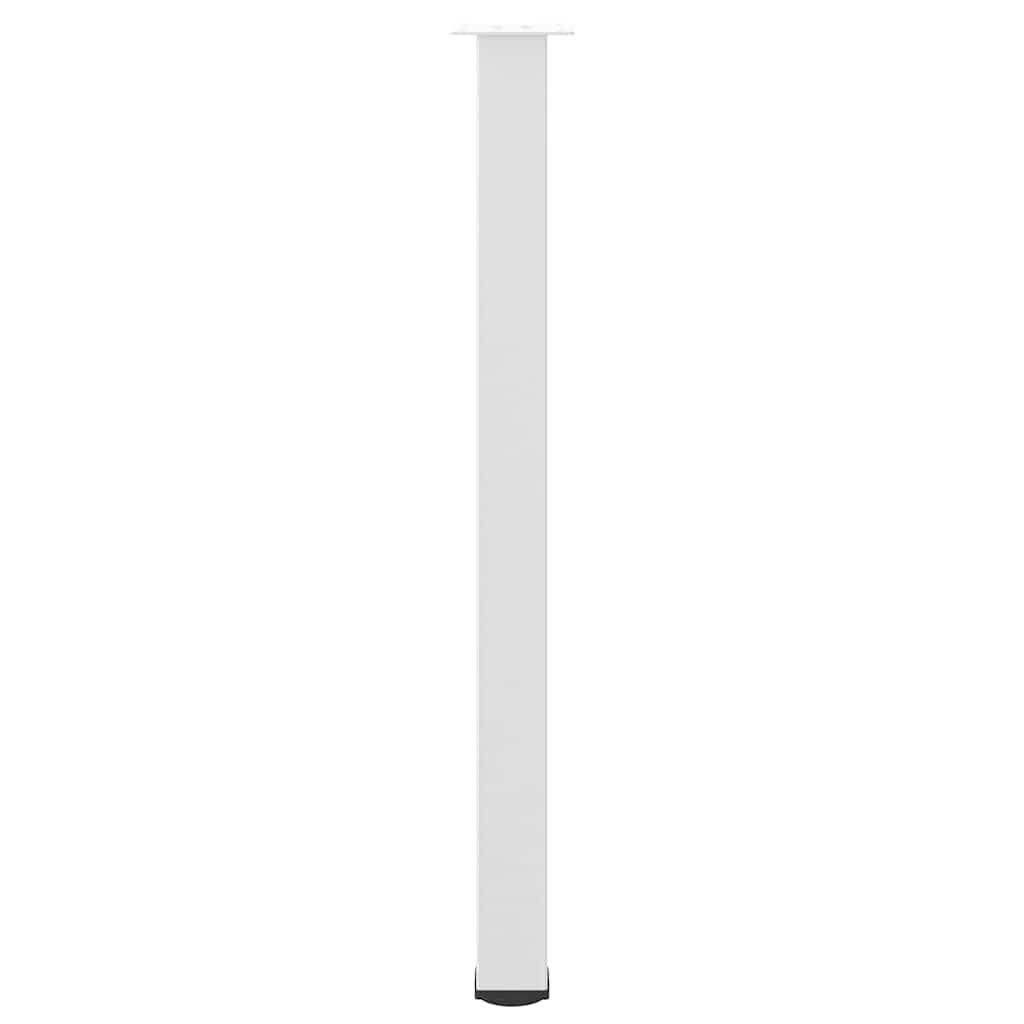 Barbordben 4 stk hvite 110–112 cm stål