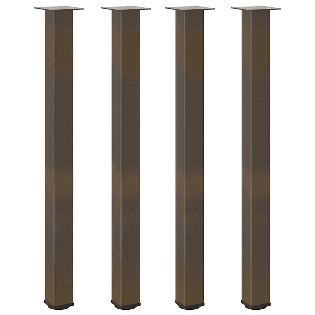 Barbordben 4 stk naturstål 110–112 cm stål