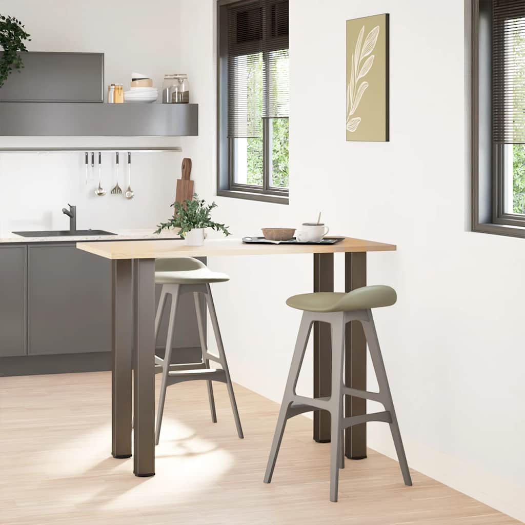 Barbordben 4 stk naturstål 110–112 cm stål