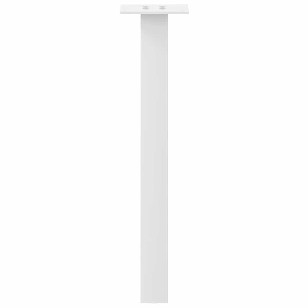 Salongbordben 4 stk hvit 30 cm stål
