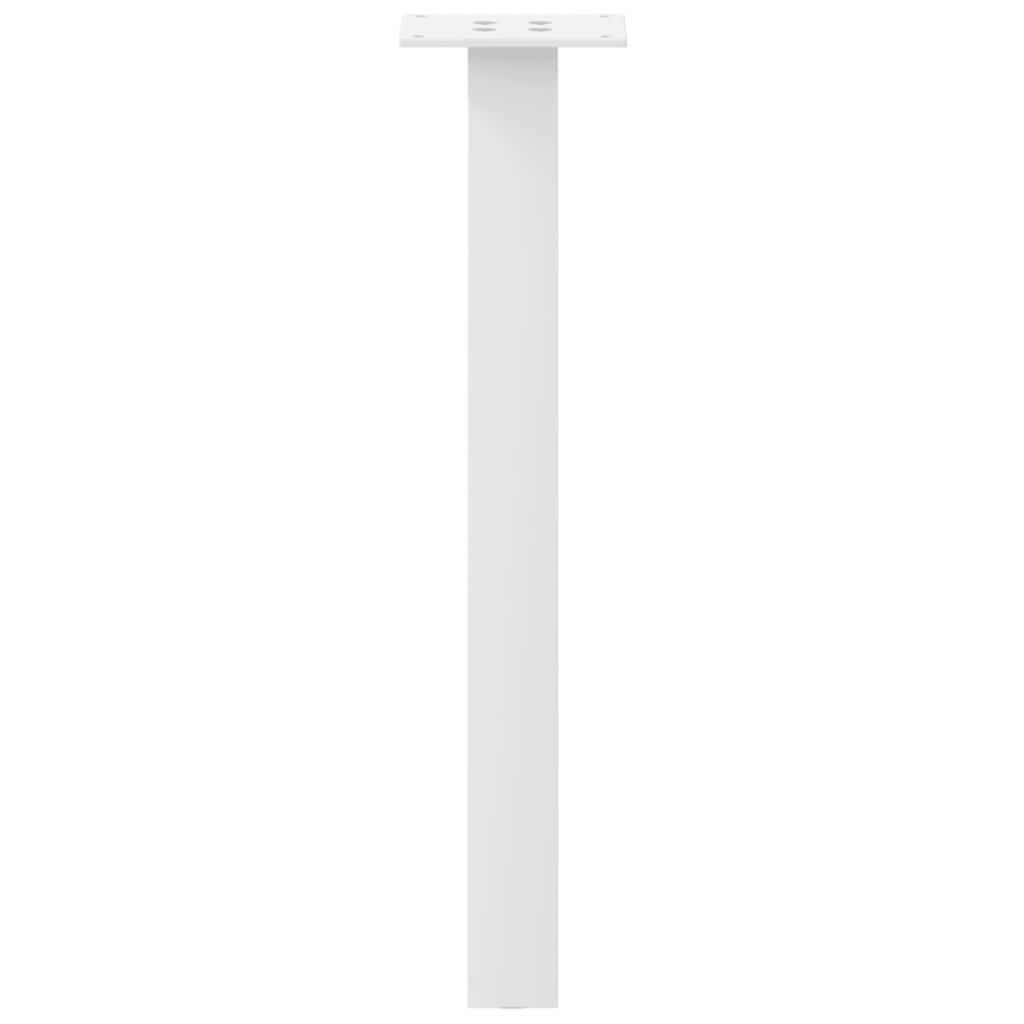 Salongbordben 4 stk hvit 42 cm stål