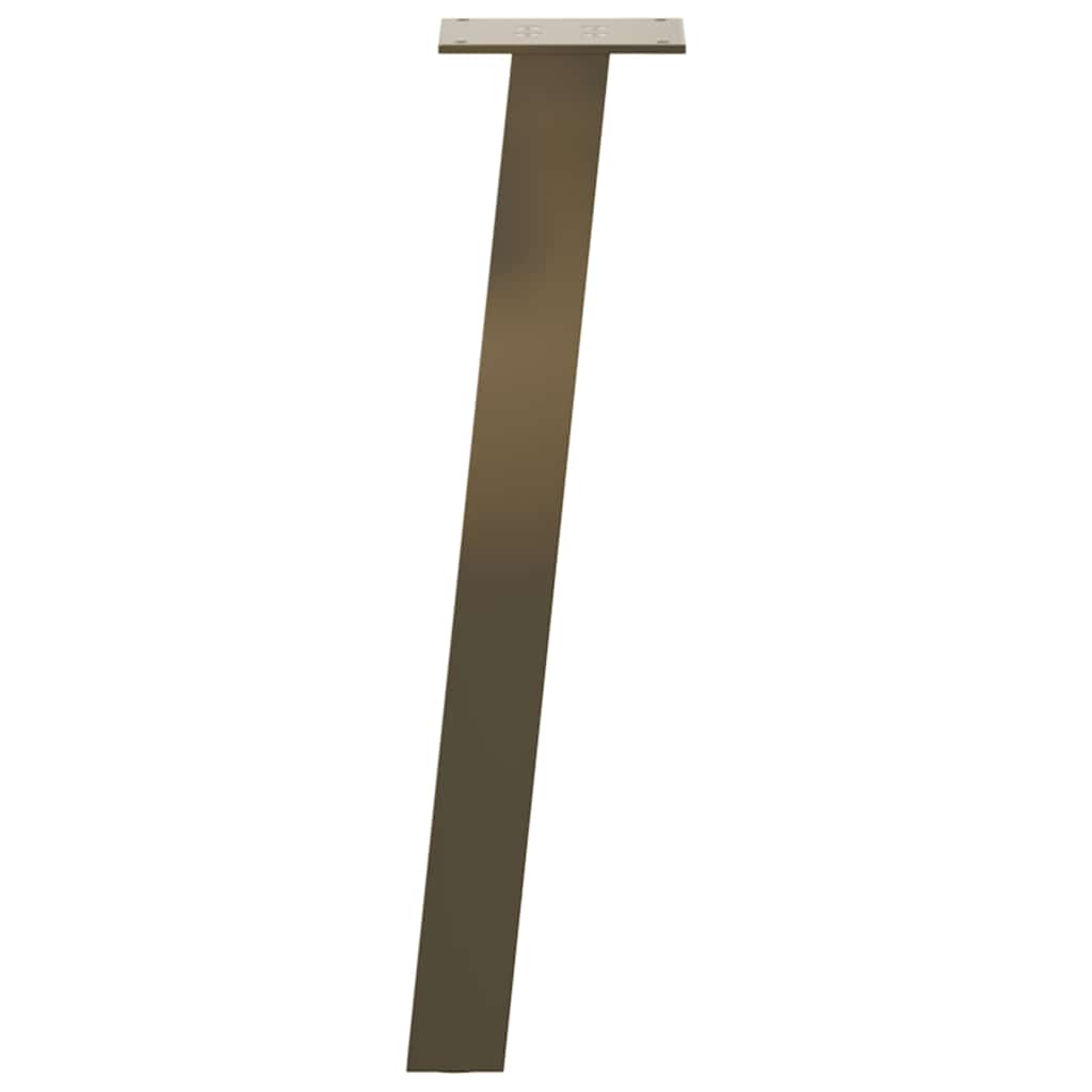 Salongbordben 4 stk naturstål 42 cm stål