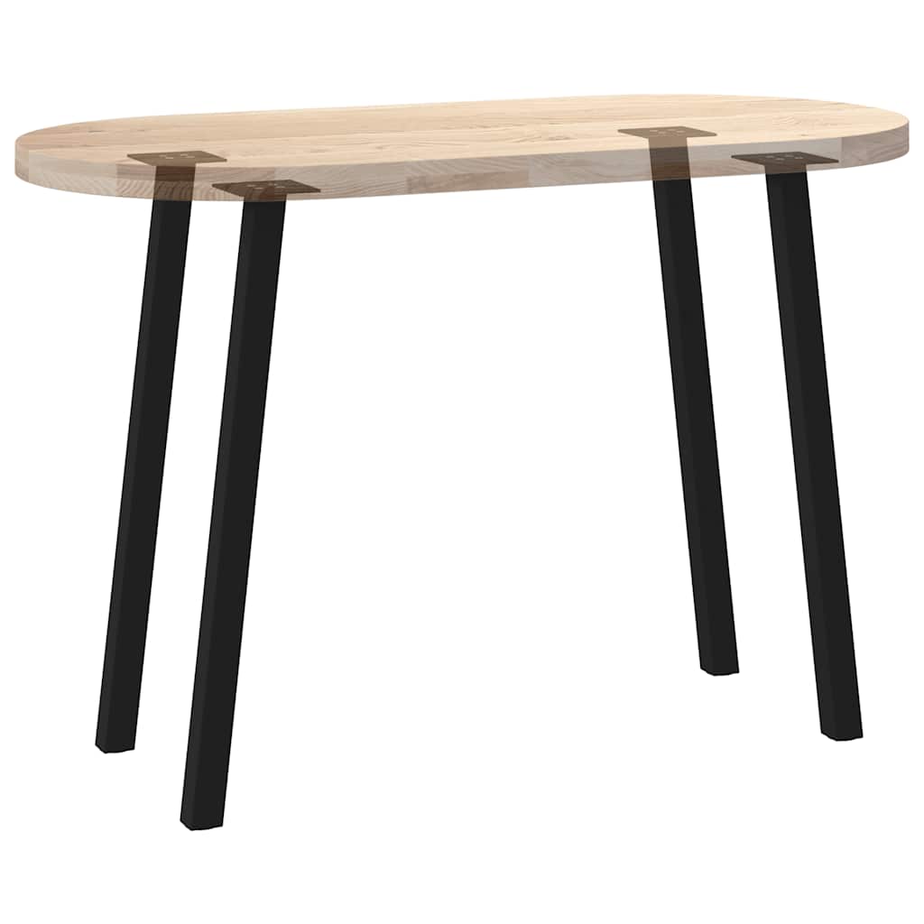 Konsollbordben 4 stk svart 72 cm stål