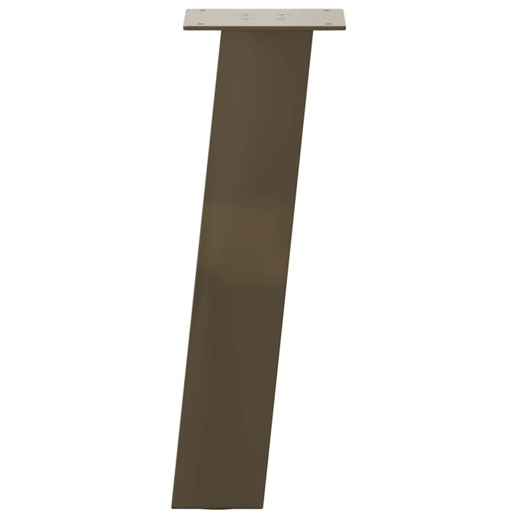 Salongbordben 4 stk naturstål 30 cm stål