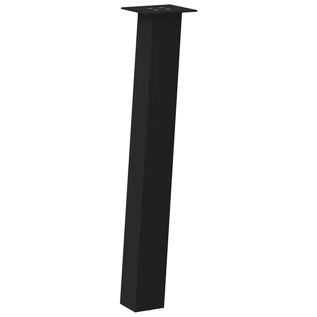 Konsollbordben 4 stk svart 72 cm stål