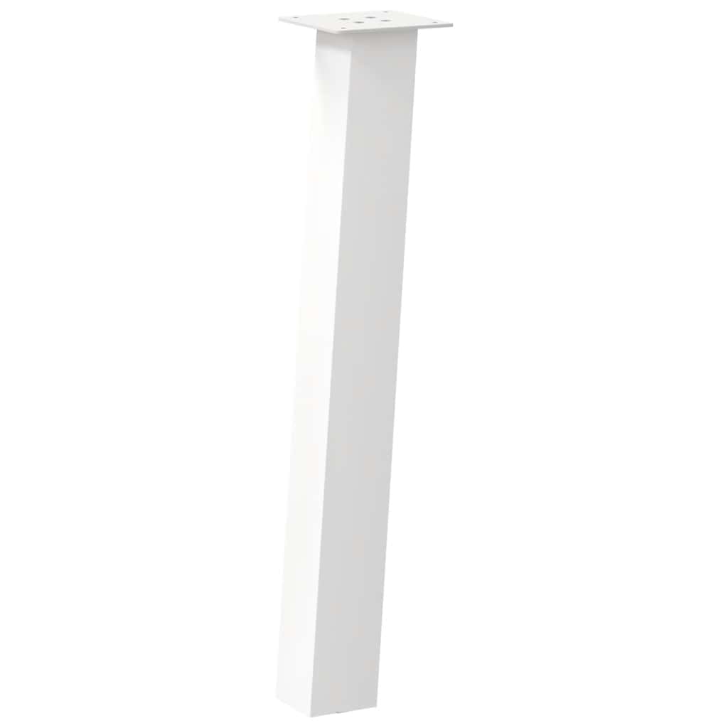 Konsollbordben 4 stk hvite 72 cm stål