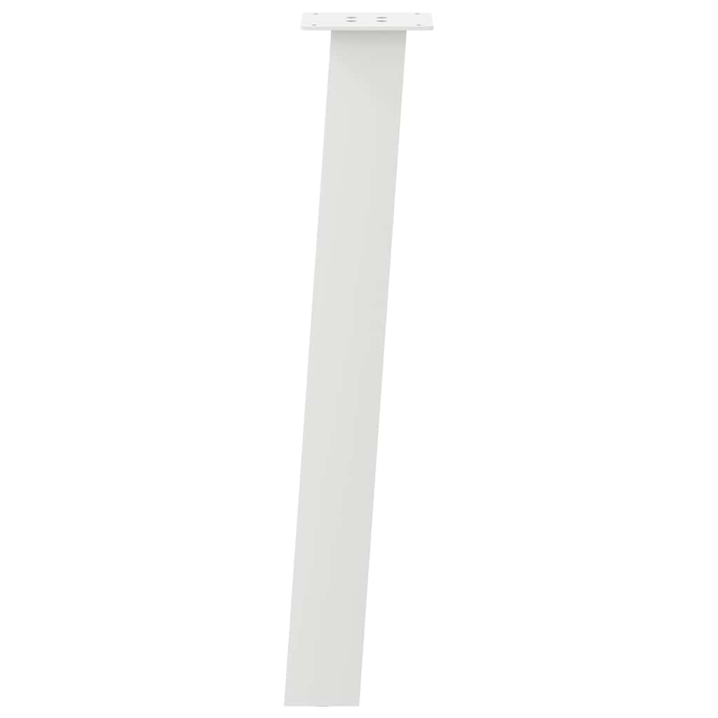 Konsollbordben 4 stk hvite 72 cm stål