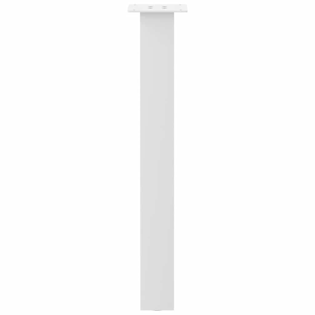 Konsollbordben 4 stk hvite 72 cm stål