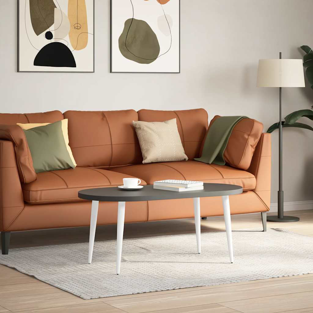 Salongbordben konisk form 4 stk hvit 30-31 cm stål