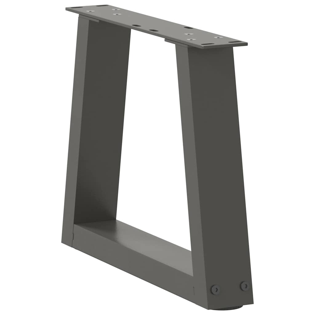 Salongbordben V-formet 2 stk antrasitt 30x(30-31,3) cm stål
