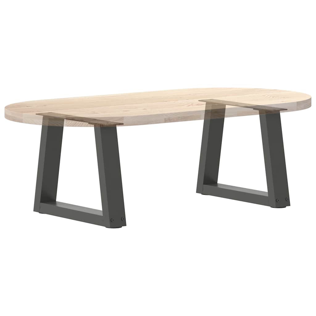 Salongbordben V-formet 2 stk antrasitt 30x(30-31,3) cm stål