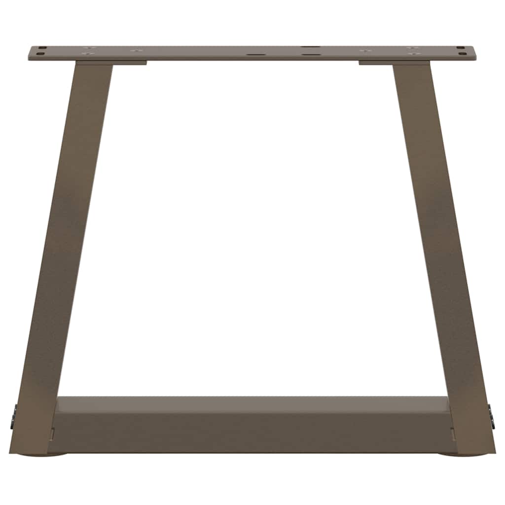 Salongbordben V-formet 2 stk naturstål 30x(30-31,3) cm stål