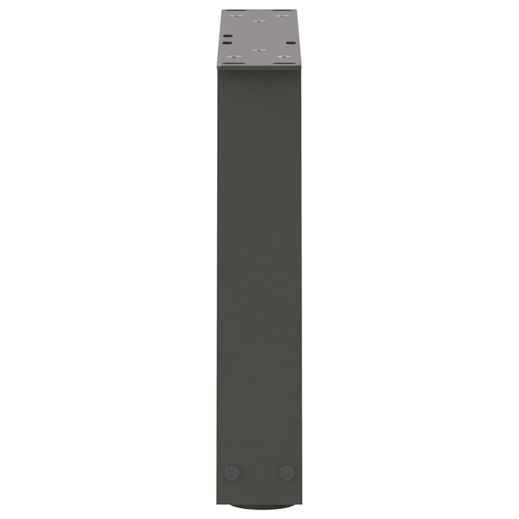 Salongbordben V-formet 2 stk antrasitt 40x(30-31,3) cm stål vidaXL