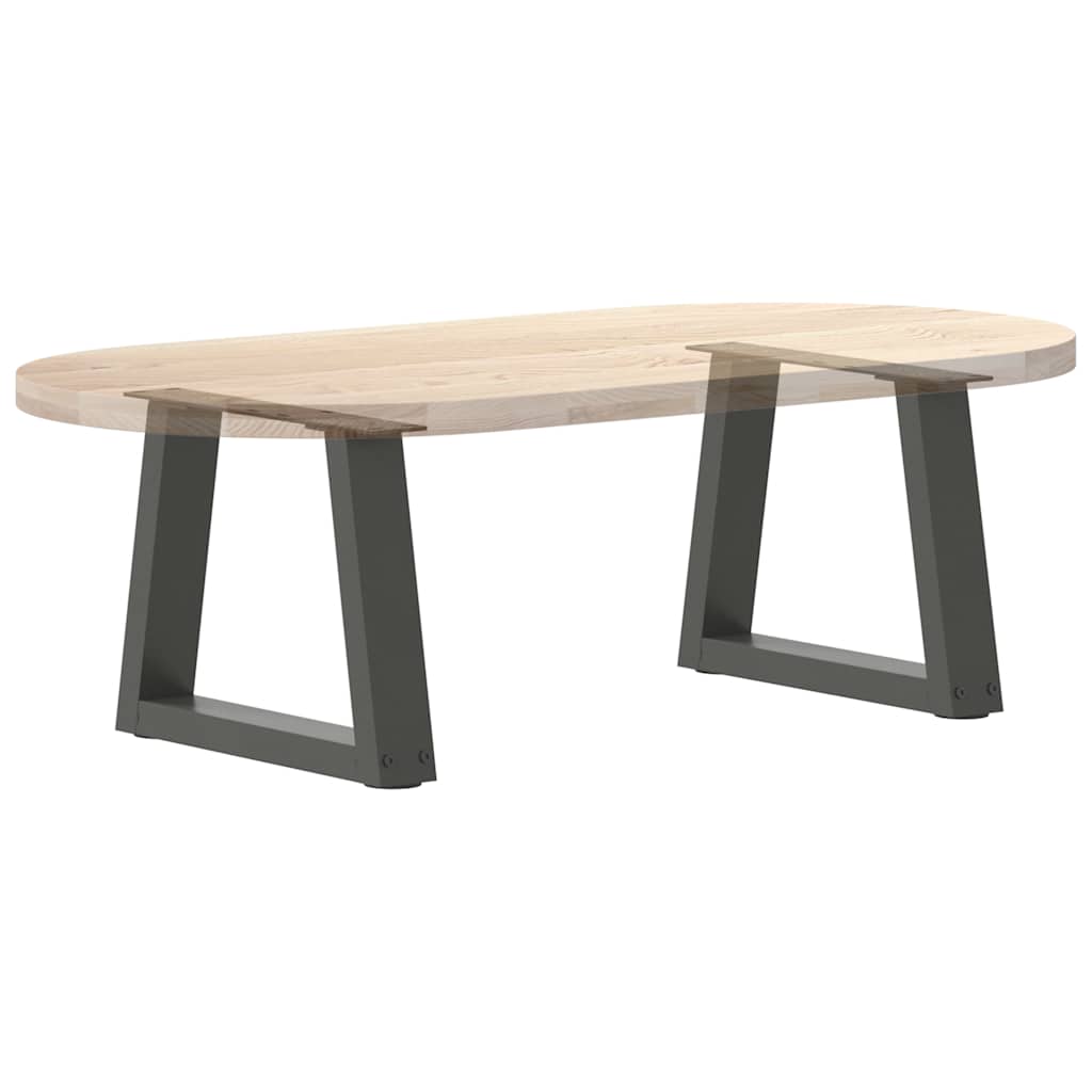 Salongbordben V-formet 2 stk antrasitt 40x(30-31,3) cm stål vidaXL