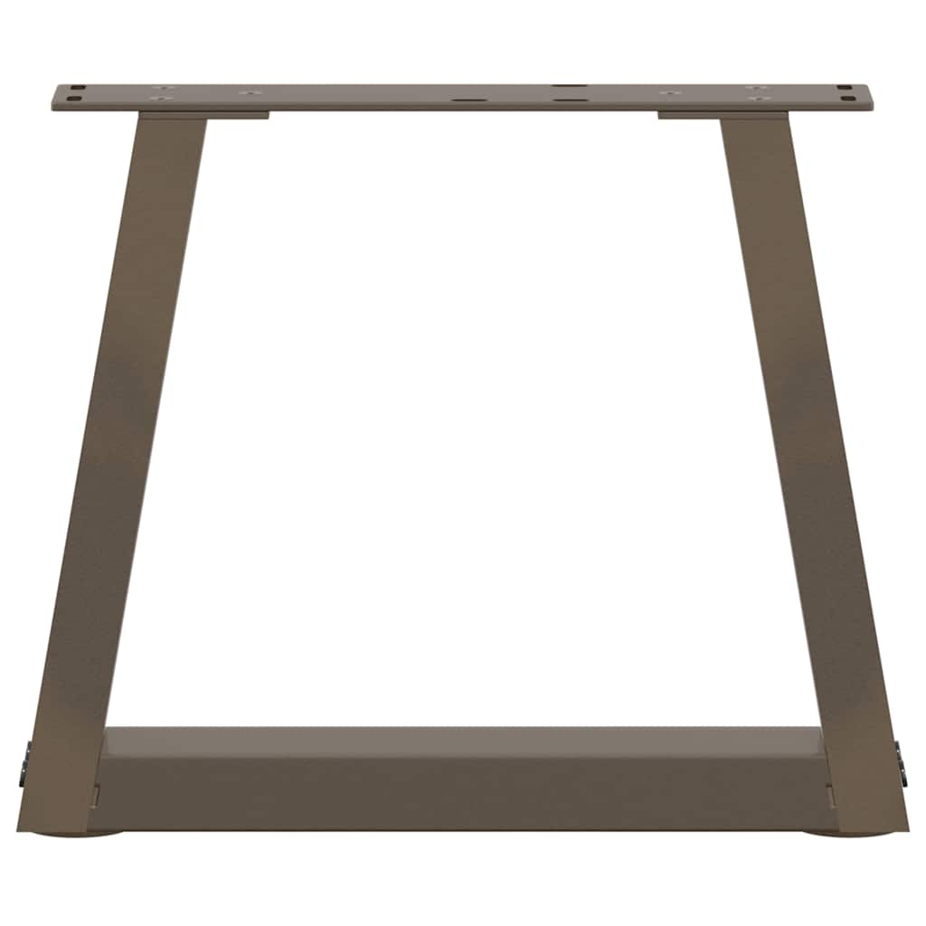 Salongbordben V-formet 2 stk naturstål 40x(30-31,3) cm stål