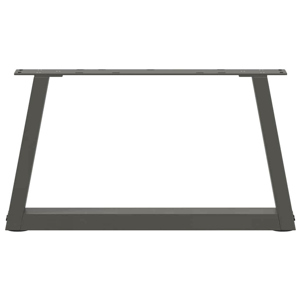 Salongbordben V-formet 2 stk antrasitt 50x(30-31,3) cm stål