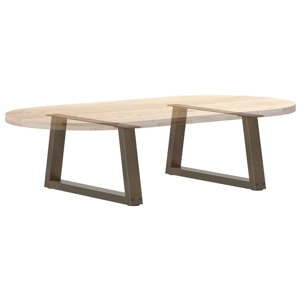 Salongbordben V-formet 2 stk naturstål 50x(30-31,3) cm stål