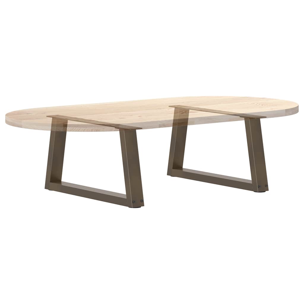 Salongbordben V-formet 2 stk naturstål 60 x (30-31,3) cm stål