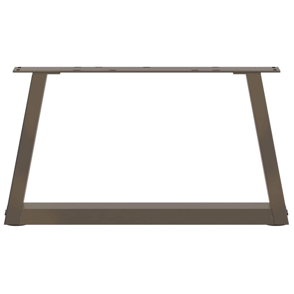 Salongbordben V-formet 2 stk naturstål 70 x (30-31,3) cm stål