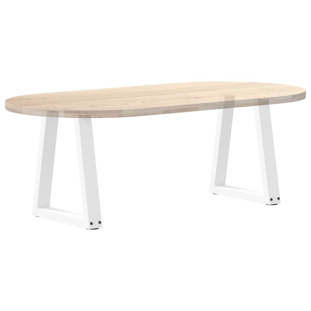 Salongbordben V-formet 2 stk hvit 38 x (42-43,3) cm stål vidaXL