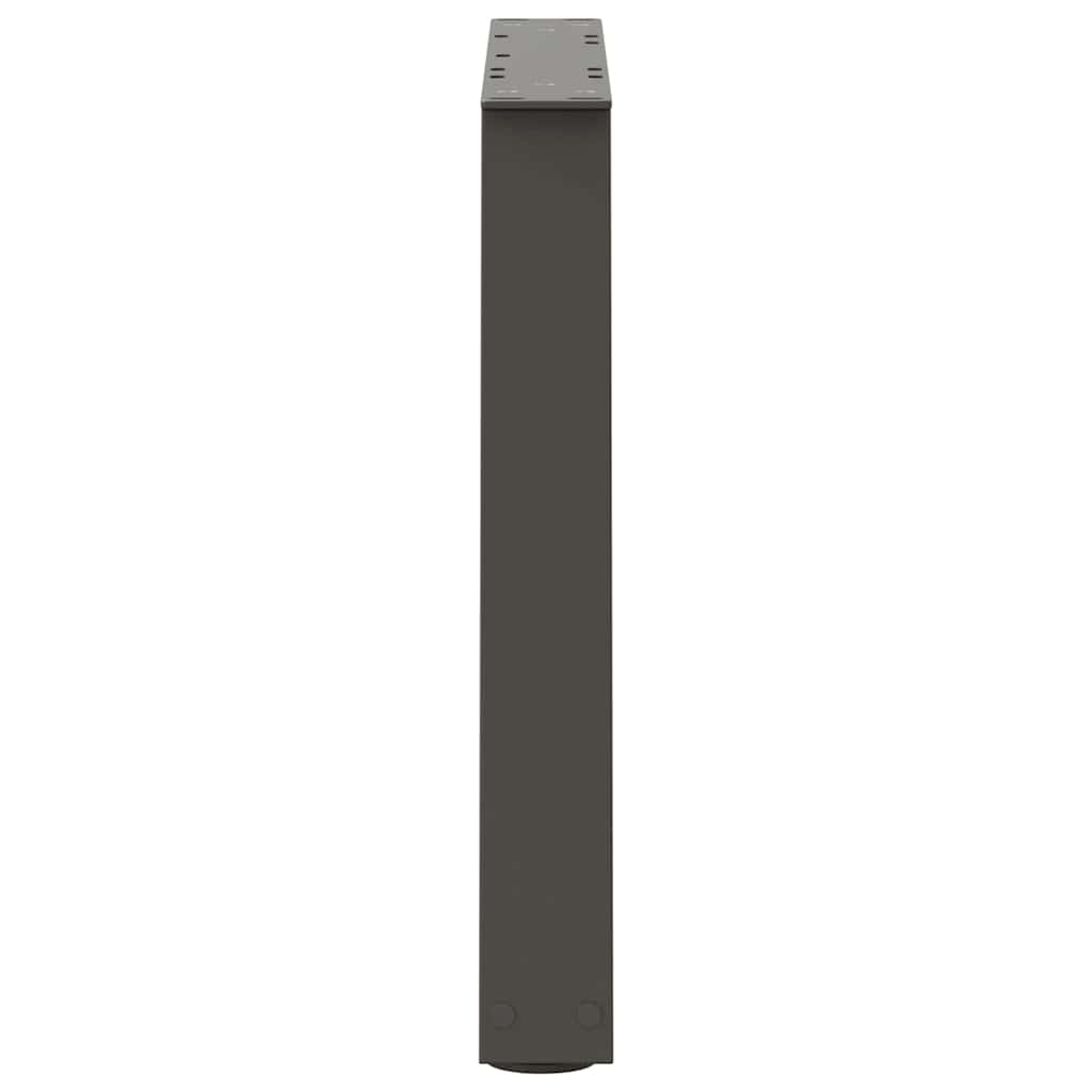 Salongbordben V-formet 2 stk antrasitt 50x(42-43,3) cm stål vidaXL