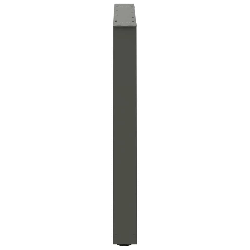 Spisebordben V-formet 2 stk antrasitt 70 x (72-73,3) cm stål