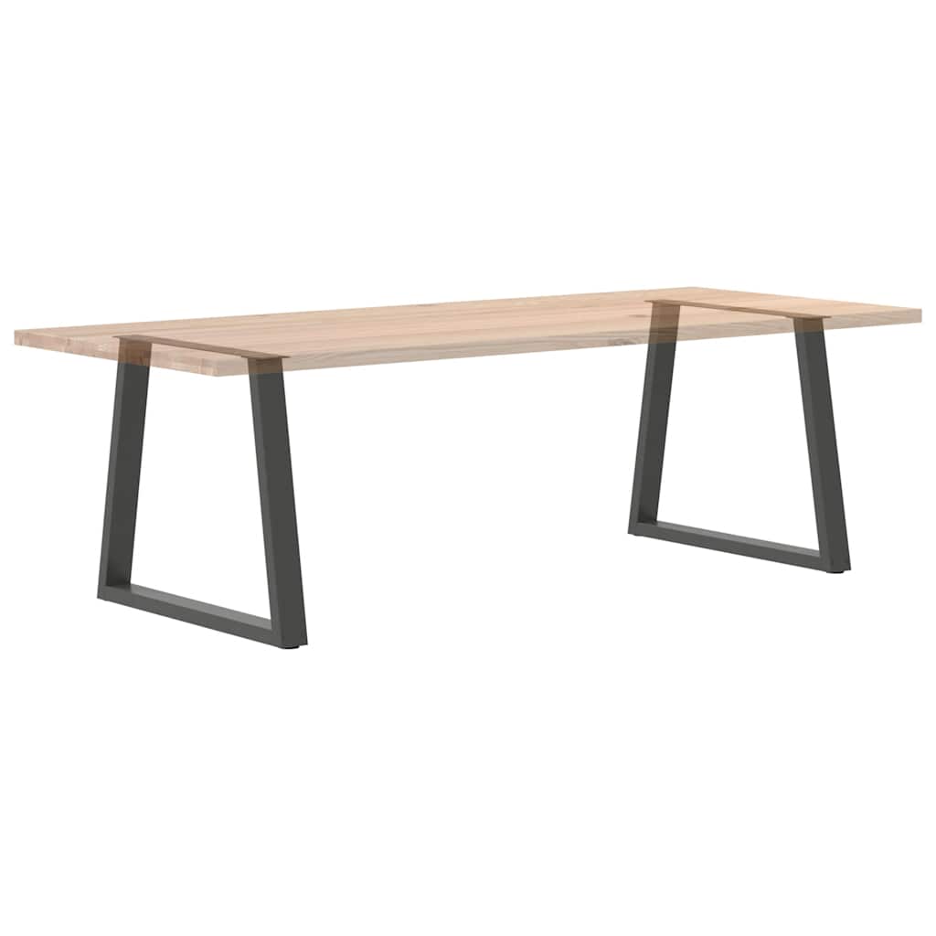 Spisebordben V-formet 2 stk antrasitt 70 x (72-73,3) cm stål