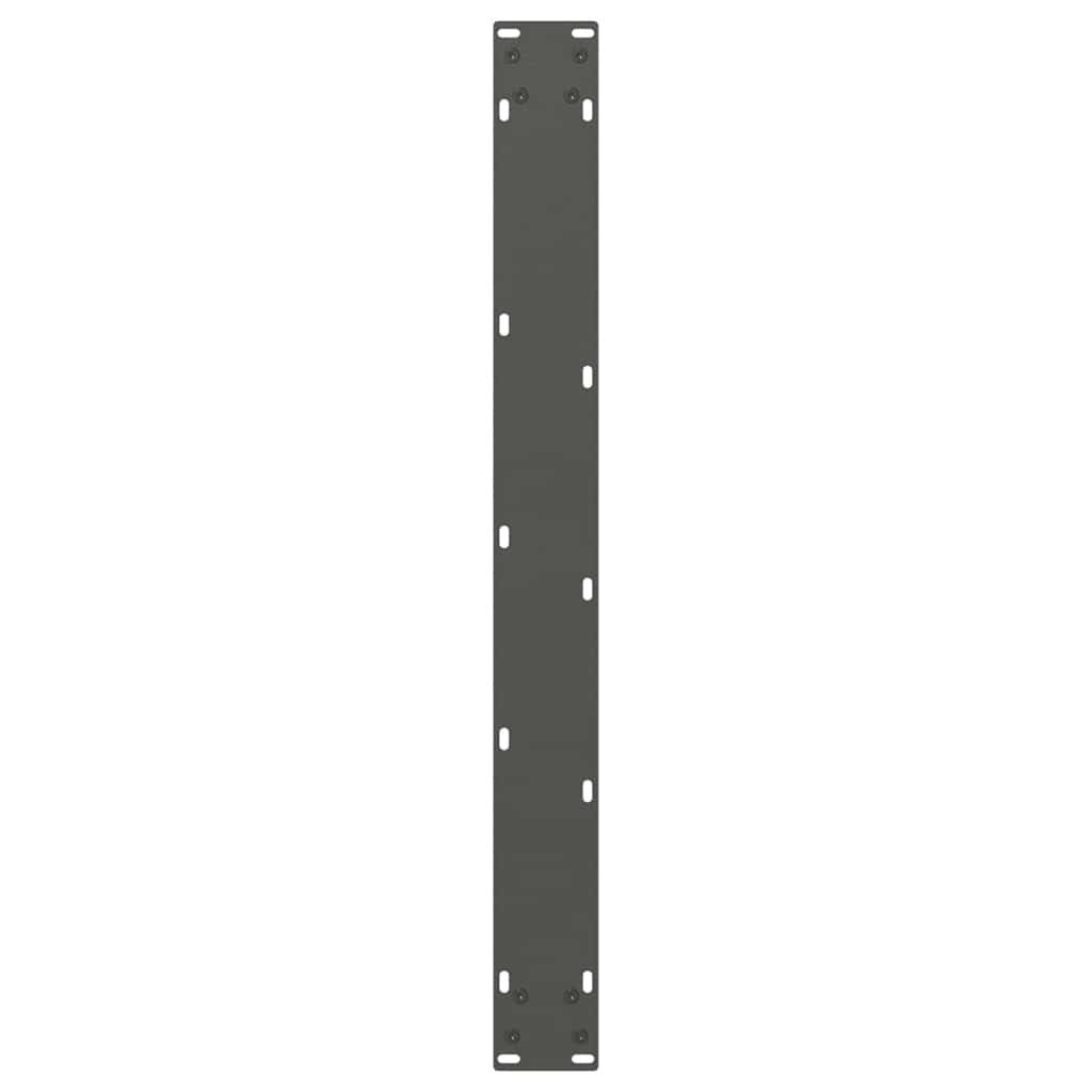 Spisebordben V-formet 2 stk antrasitt 80 x (72-73,3) cm stål