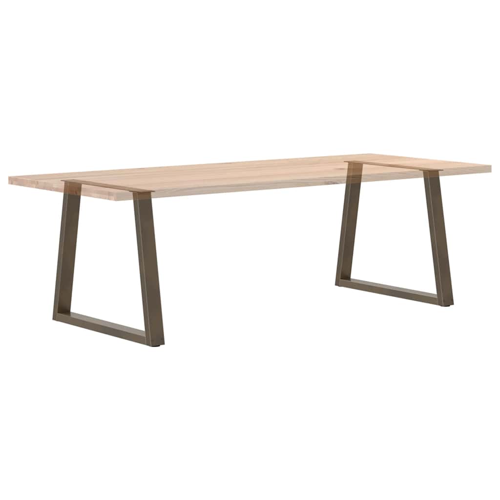 Spisebordben V-formet 2 stk naturstål 80 x (72-73,3) cm stål
