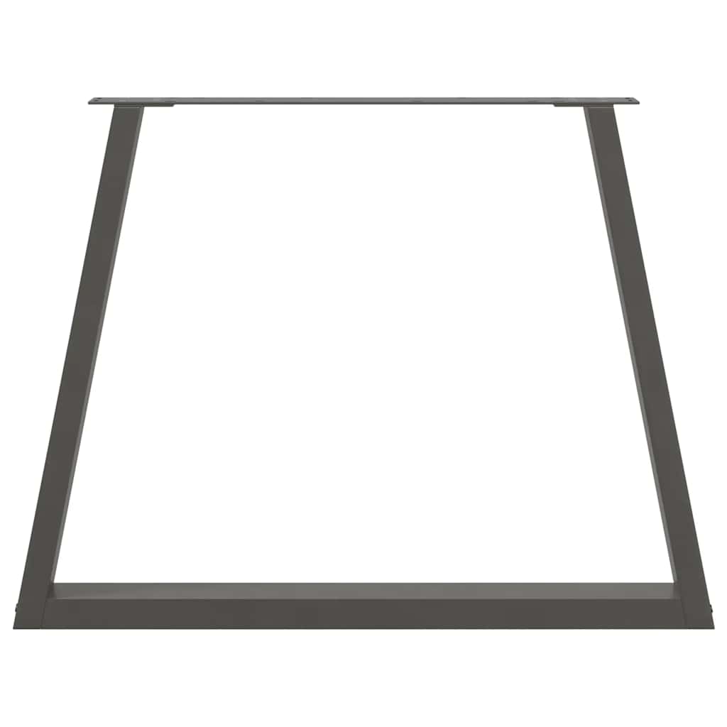 Spisebordben V-formet 2 stk antrasitt 90 x (72-73,3) cm stål