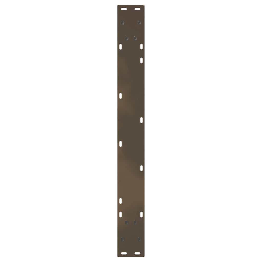 Spisebordben V-formet 2 stk naturstål 90 x (72-73,3) cm stål