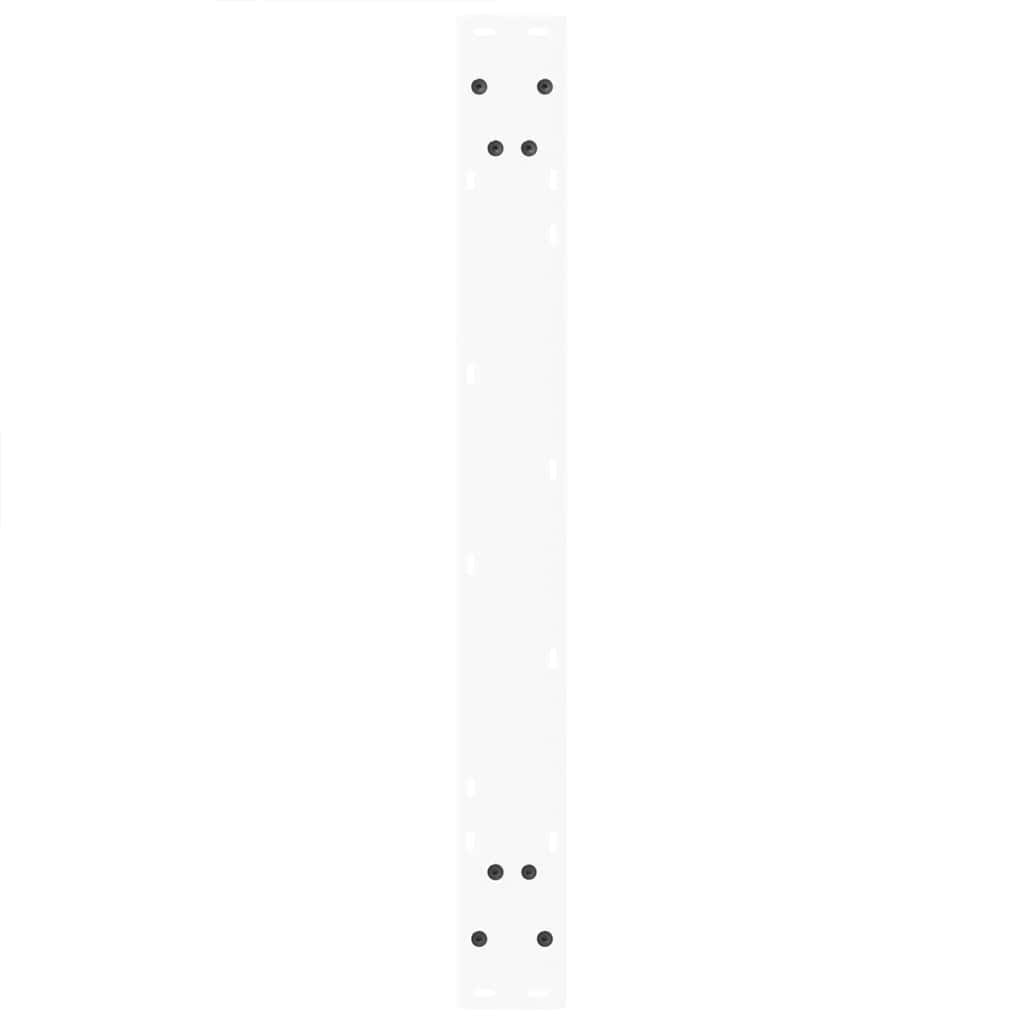 Spisebordben V-formet 3 stk hvit 70 x (72-73,3) cm stål