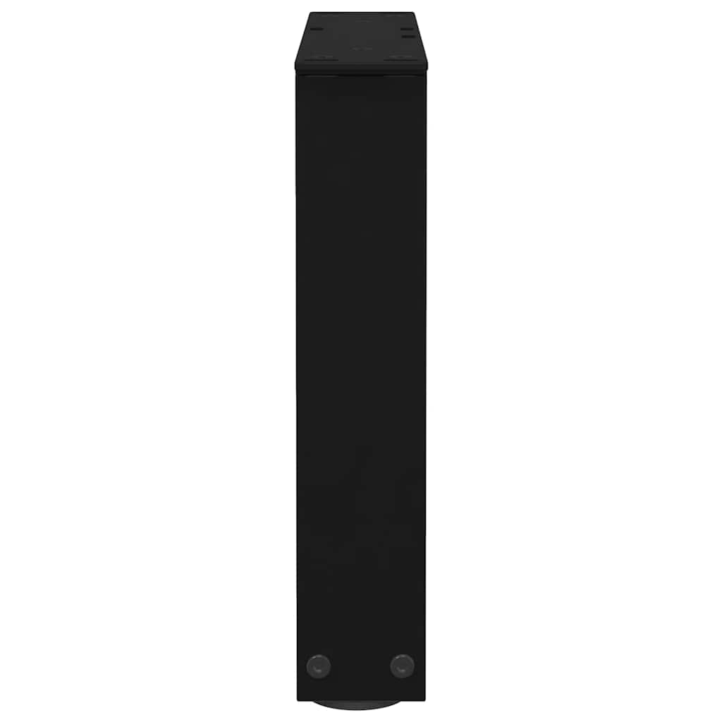 Salongbordben V-formet 2 stk svart 30x(30-31,3) cm stål