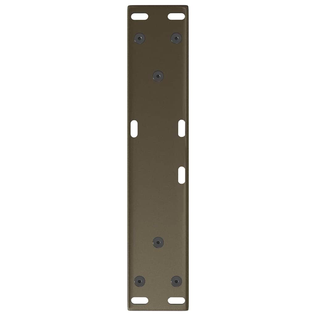 Salongbordben V-formet 2 stk naturstål 30x(30-31,3) cm stål