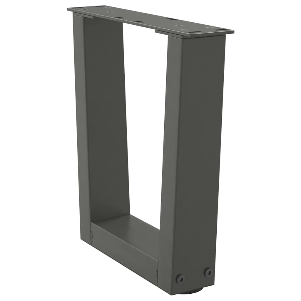 Salongbordben V-formet 2 stk antrasitt 40x(30-31,3) cm stål