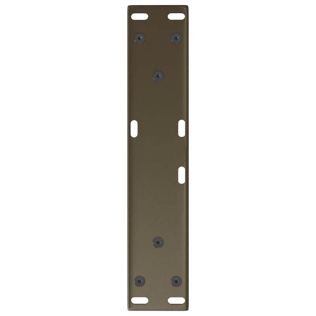 Salongbordben V-formet 2 stk naturstål 40x(30-31,3) cm stål