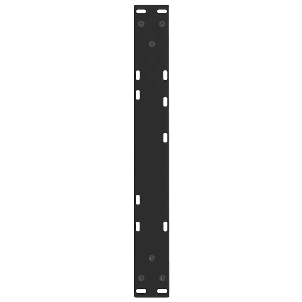 Salongbordben V-formet 2 stk svart 50x(30-31,3) cm stål