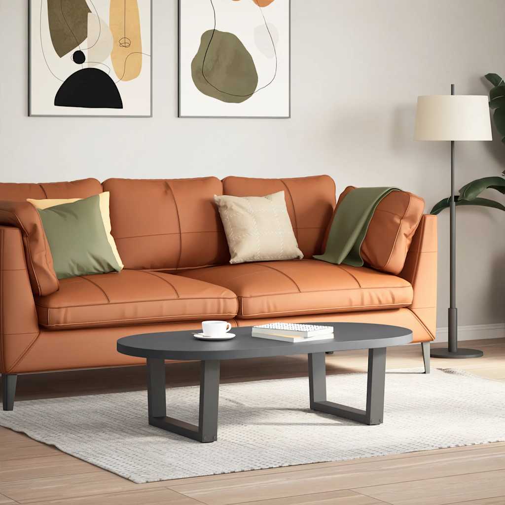 Salongbordben V-formet 2 stk antrasitt 50x(30-31,3) cm stål