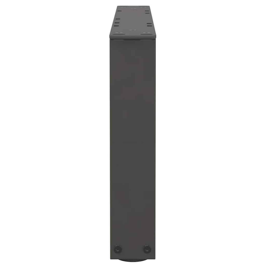 Salongbordben V-formet 2 stk antrasitt 50x(30-31,3) cm stål
