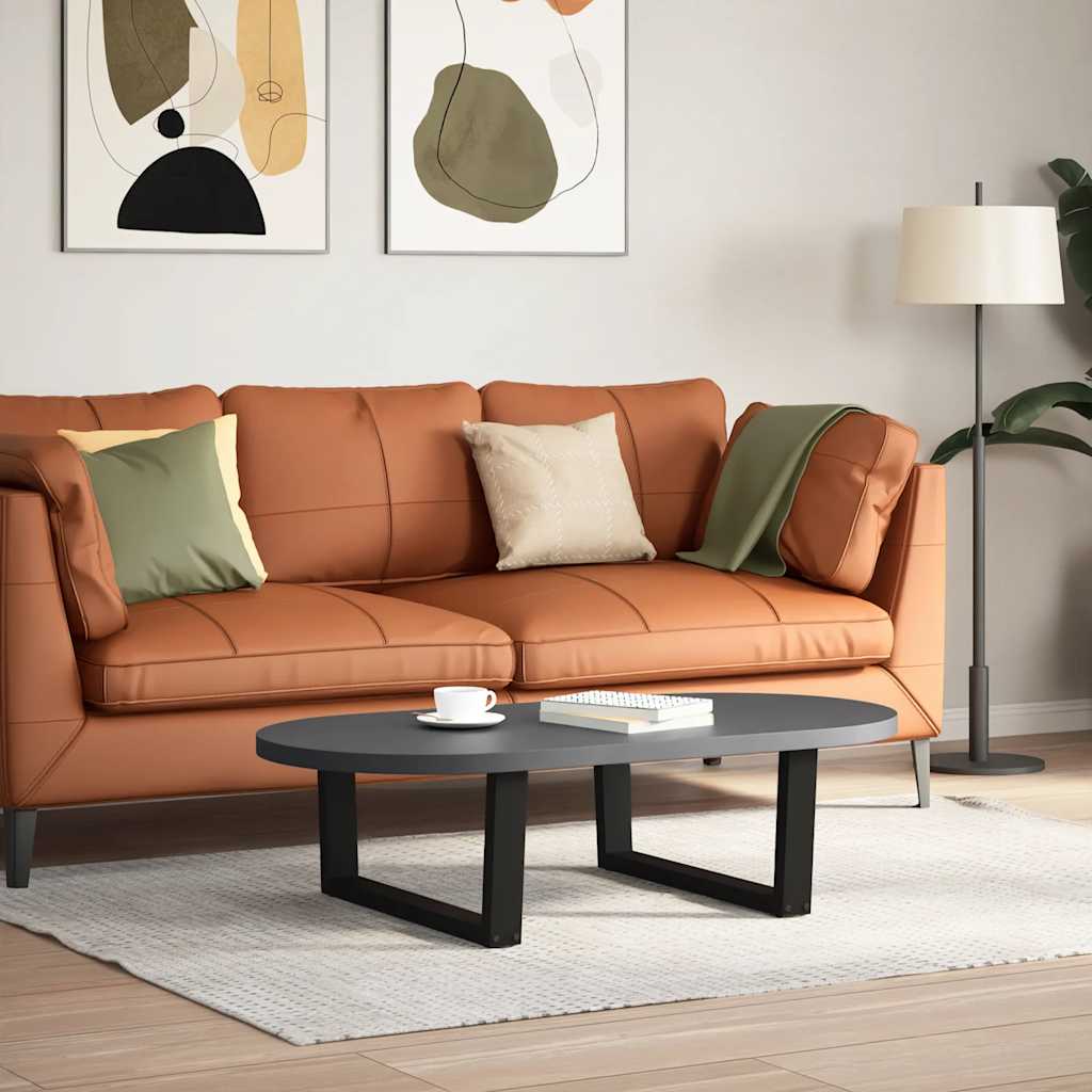 Salongbordben V-formet 2 stk svart 70 x (30-31,3) cm stål