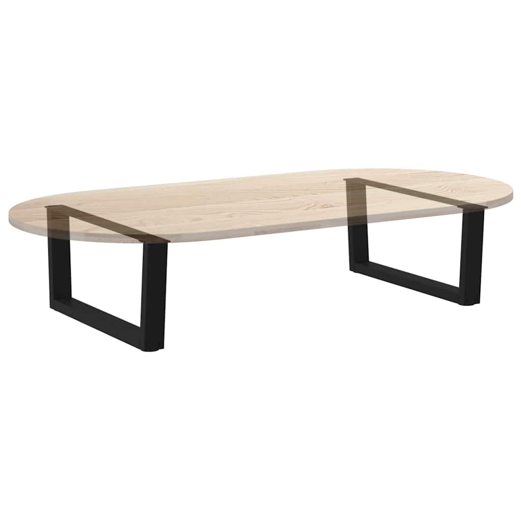 Salongbordben V-formet 2 stk svart 70 x (30-31,3) cm stål