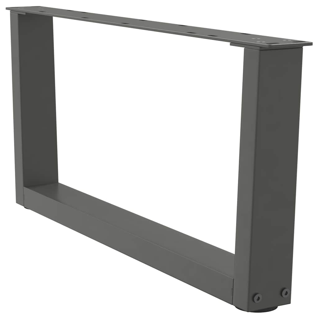 Salongbordben V-formet 2 stk antrasitt 70 x (30-31,3) cm stål