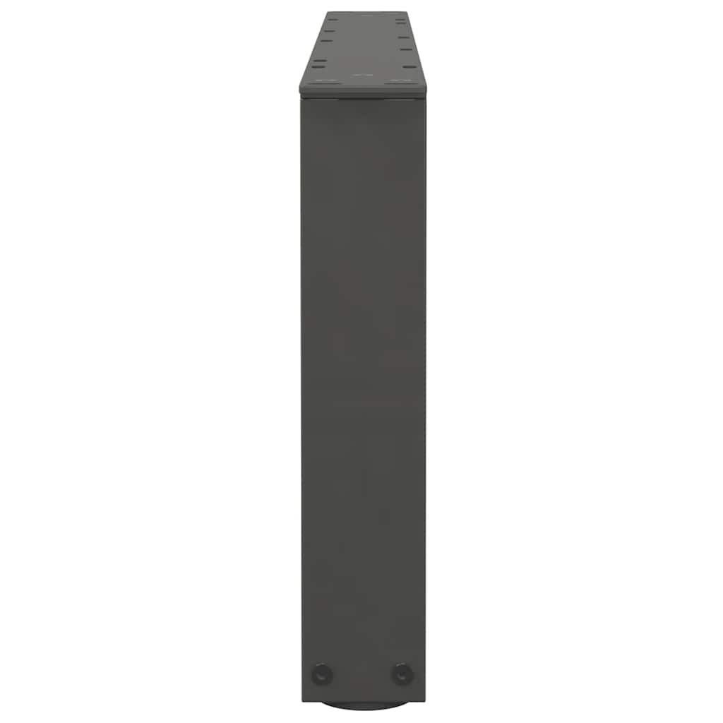 Salongbordben V-formet 2 stk antrasitt 70 x (30-31,3) cm stål